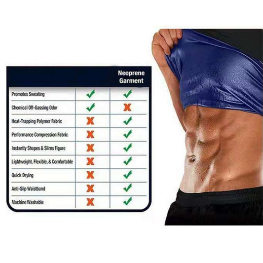 Men Women Sweat Body Shaper Vest Gym Fitness Advanced Sweatwear Suit For Slimming Weight Loss