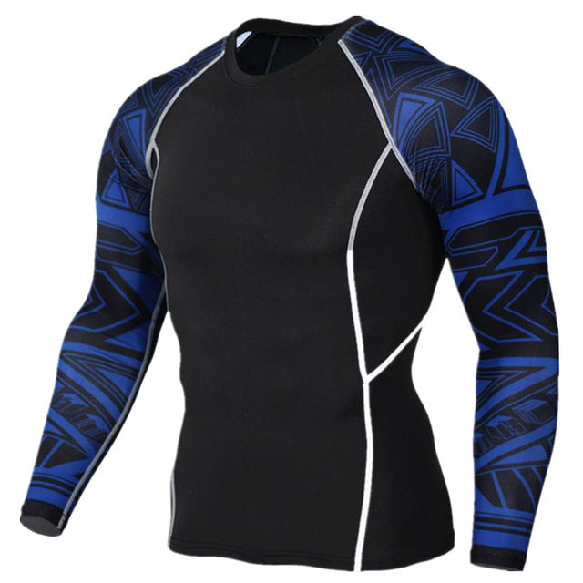 Mens Compression Shirts 3D Teen Wolf Jerseys Long Sleeve T Shirt Fitness Men Lycra MMA Crossfit T-Shirts Tights Brand Clothing