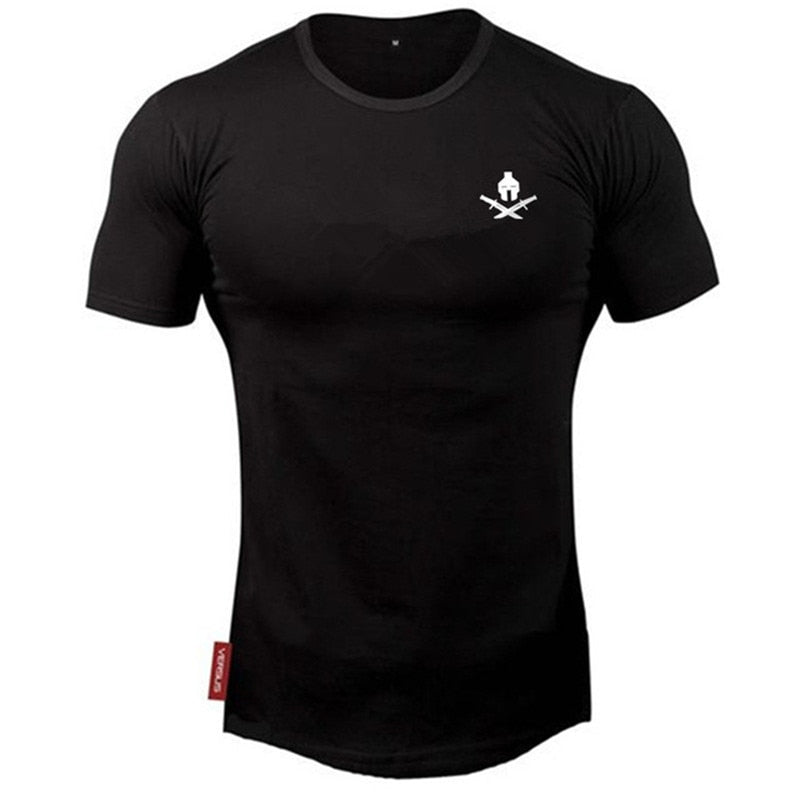 New brand Clothing fitness Running t shirt men O-neck t-shirt cotton bodybuilding Sport shirts tops gym men t shirt